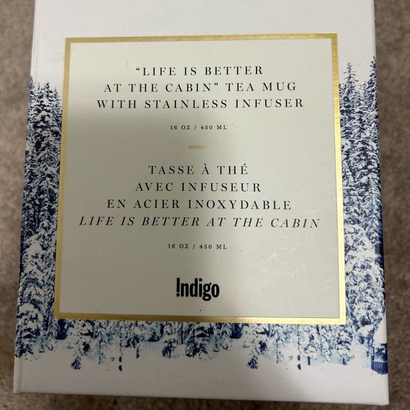 Indigo mug “ life is better at the cabin” - Picture 2 of 3